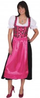 Dirndl costume Freja in pink-black
