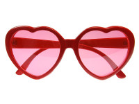 Widok: Okulary imprezowe serce czerwone