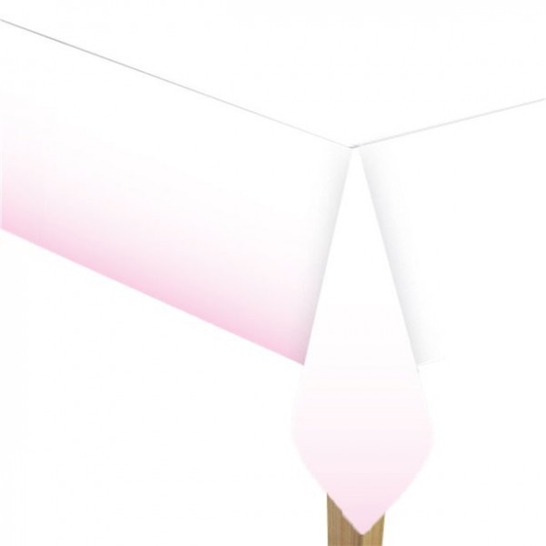 Mantel de papel efecto ombre rosa