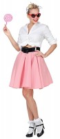 Oversigt: 50'erne nederdel til kvinder pink