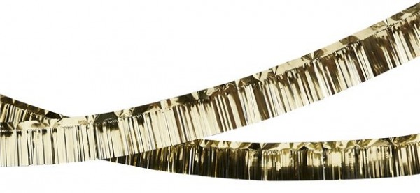 Ghirlanda con frange oro metallizzato 5m