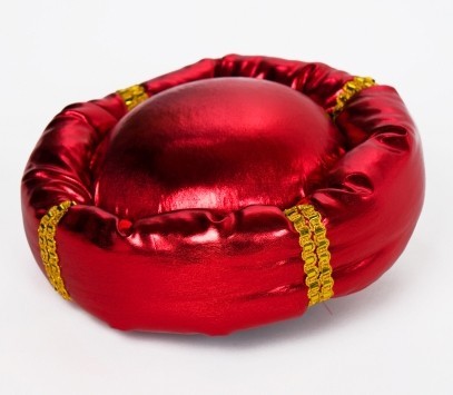 Turban classique rouge