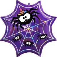 Palloncino foil Spider Halloween 55cm