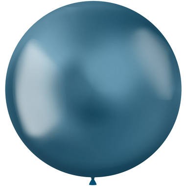 5 Balon Shiny Star XL niebieski 48cm