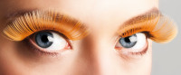 Orange XXL-øjenvipper