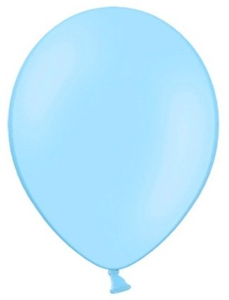 100 festballonger isblå 23cm