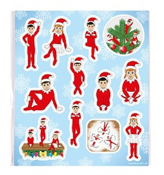 Christmas elves sticker sheet