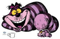 Figura espositore gatto Cheshire