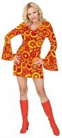 Oversigt: Disco Fever damer kostume Casey orange