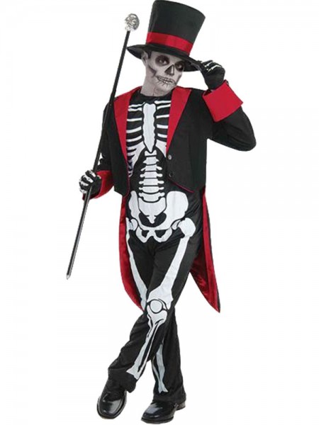 Gentleman skelet kostuum voor jongens