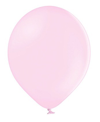 100 balonów w gwiazdki, pastelowy róż 12cm
