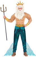 Poseidon Sea God Men-kostuum