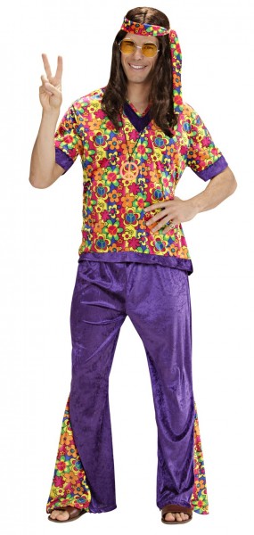 Costume homme hippie mate