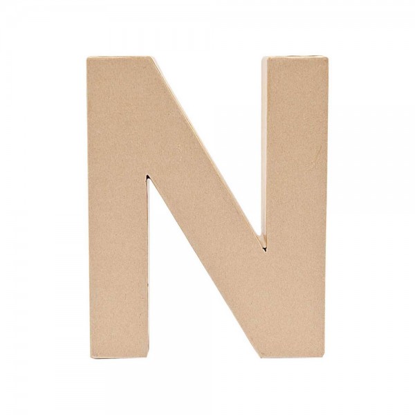 Paper mache letter N 17.5cm
