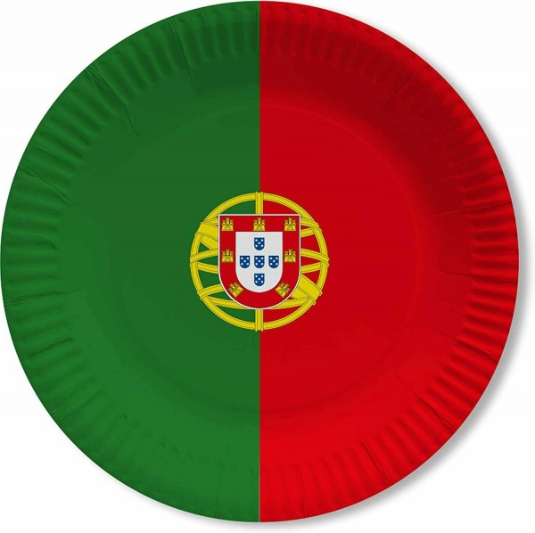 10 assiettes de fête Portugal 23cm