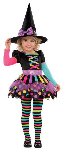 Disfraz de bruja colorines para niñas