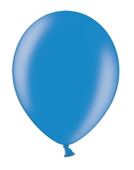 100 metallic ballonnen Blue Ivy 13cm