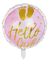 Preview: Foil balloon Cute Little Girl 45cm
