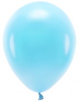 100 eko pastell ballonger babyblå 26cm
