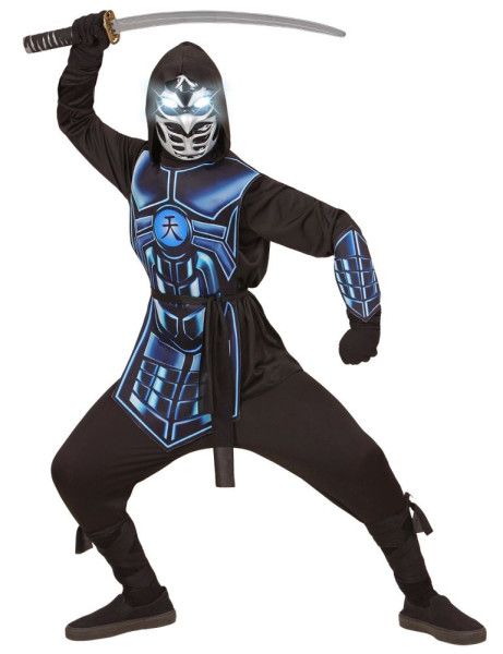 Cyber Ninja sonoro e luminoso costume bambino