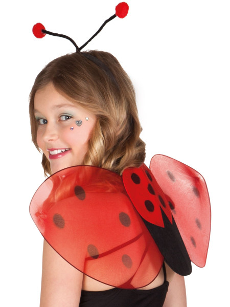 Ladybug kostume sæt 2 stk