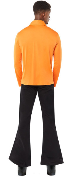 Hipisowska koszula męska z lat 70. pomarańczowa