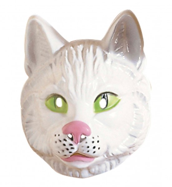 White kitten Felicia mask for adults