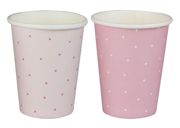 8 Pinky Winky paper cups 250ml
