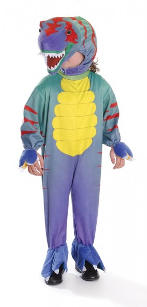 Färgglad T-Rex kostym för barn