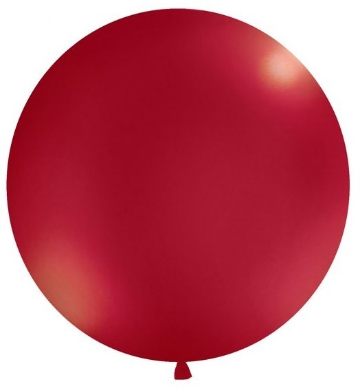 Okrągły balon gigant ciemnoczerwony 100 cm