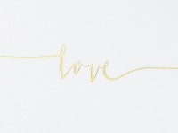 Preview: Guest book Love gold 24 x 18.5cm