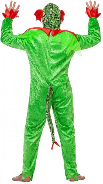 Costume de reptile vert poison 3
