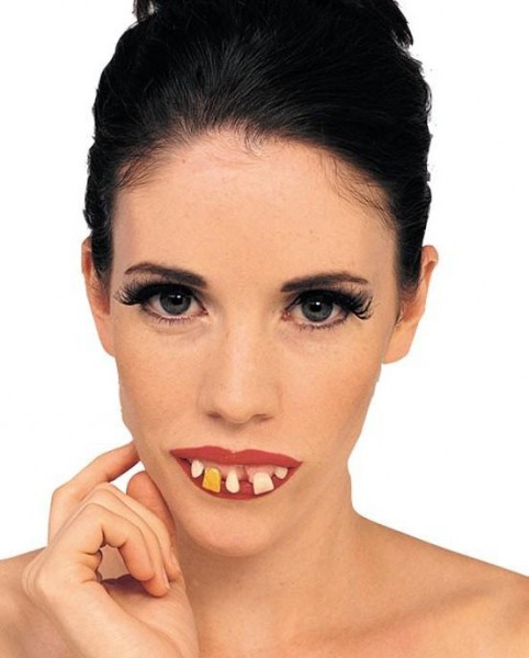 Dentición de dientes podridos