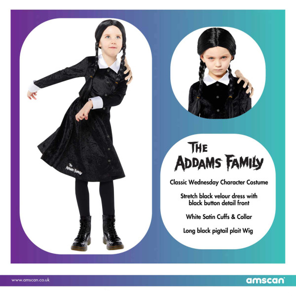 Wednesday Addams Kostüm für Mädchen 8