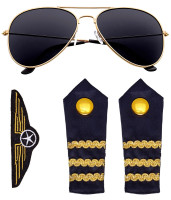 3-piece pilot costume set