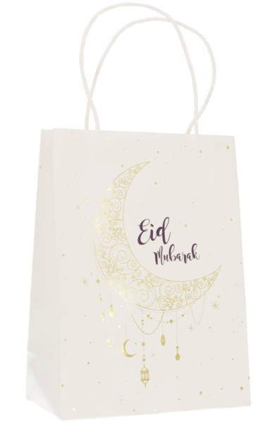 6 gift bags festive moonshine 27cm