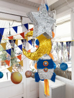 Vorschau: Piñata goldener Mond 44cm