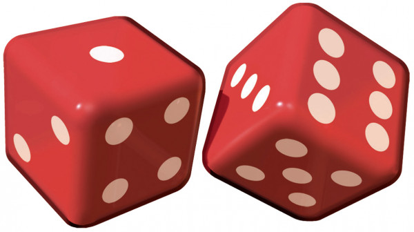 Casino Royal Gonflable XXL Dice Rouge 2 pièces