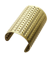 Preview: Bangle with square rivets gold