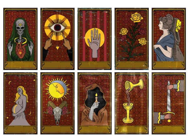 10 Tarot Voodoo Cards