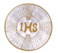 Vorschau: Gesticktes IHS Emblem 8cm