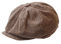 Preview: Brown 20s flat cap