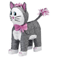 Piñata gatito gris 46cm