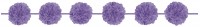 2 Violette Pompon Girlanden Napoli 3,65m