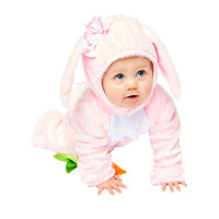 Vista previa: Disfraz de conejo bebé dulce en rosa