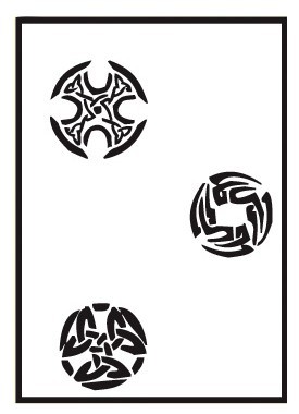 Simboli celtici dello stencil dell'aerografo dello styling del corpo