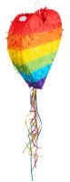 Vorschau: Zieh-Piñata Regenbogenherz 37cm