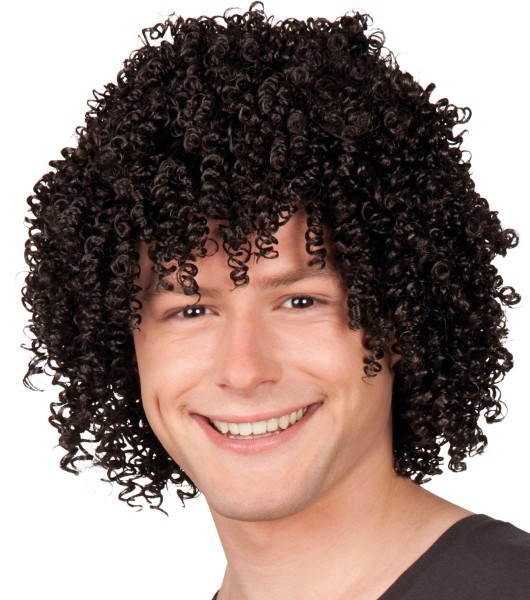 Black curly wig Jonathan