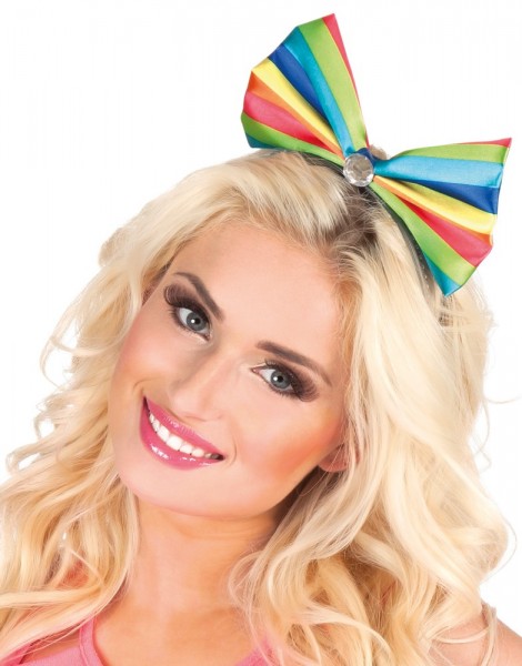 Colorful bow headband