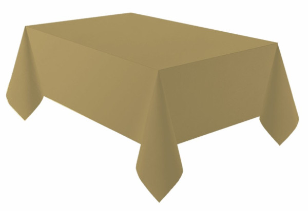 Golden tablecloth 2.74m x 1.37m